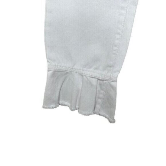 NWT Zara | Women's Pure White Denim Jeans Size 8 - Picture 2 of 7